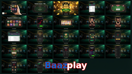 Main screen of Baazplay bet page for PK players