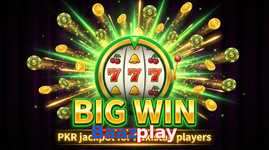 Big win animation on Baazplay slot game